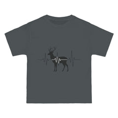 Deer Heartbeat T-Shirt — Rustic Elk EKG Graphic Tee for Hunters & Outdoors