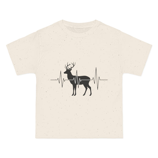 Deer Heartbeat T-Shirt — Rustic Elk EKG Graphic Tee for Hunters & Outdoors