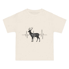 Deer Heartbeat T-Shirt — Rustic Elk EKG Graphic Tee for Hunters & Outdoors