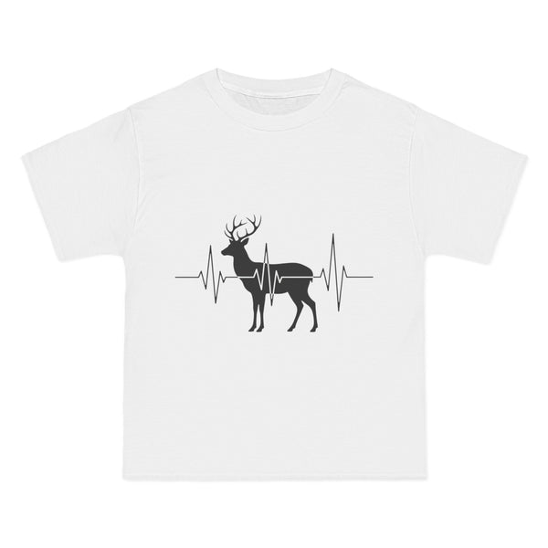Deer Heartbeat T-Shirt — Rustic Elk EKG Graphic Tee for Hunters & Outdoors