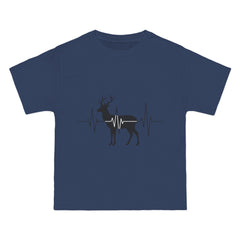 Deer Heartbeat T-Shirt — Rustic Elk EKG Graphic Tee for Hunters & Outdoors