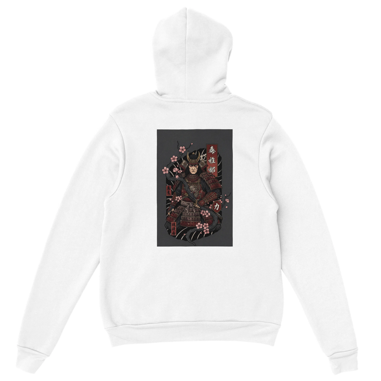 Japanese Warrior Design Heavy Blend Hoodie – Premium Comfort & Style